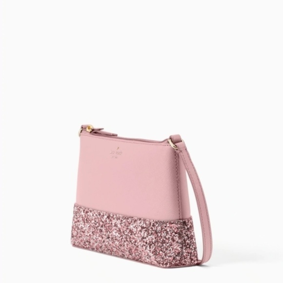 KATE SPADE NWT Greta Court Glitter Crossbody and Card Holder Pink - Picture 8 of 8